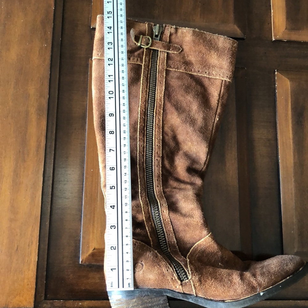Women’s size 8 medium brown leather born zip up boots - Picture 12 of 12